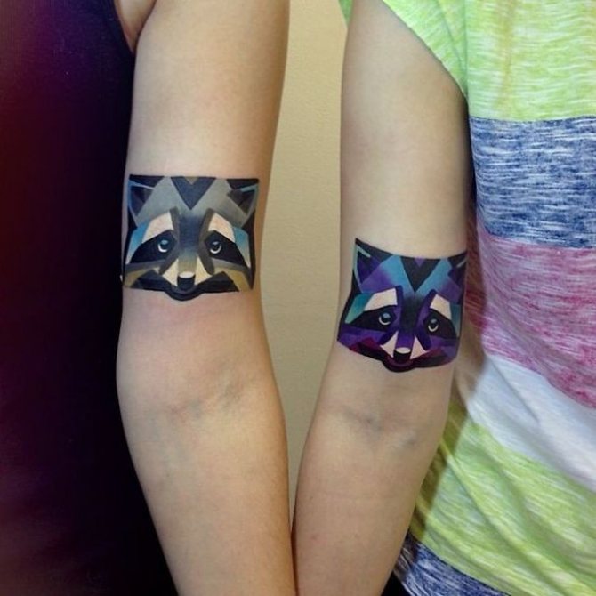 Tattoo raccoons