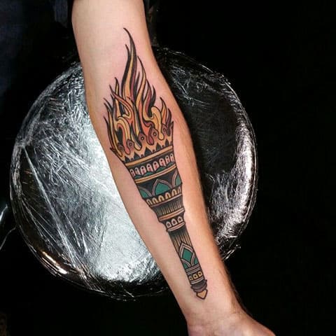 Tattoo torch - photo