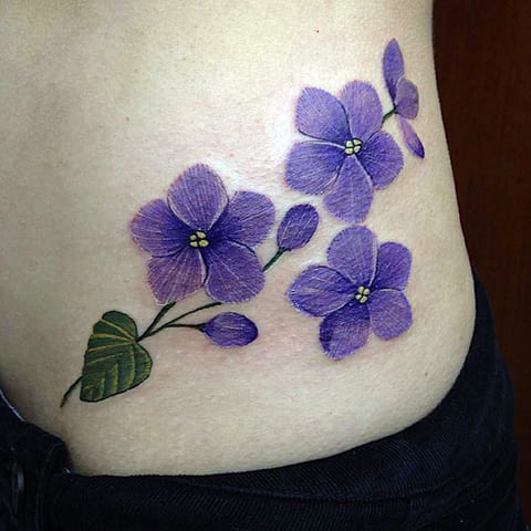 Violet tattoo