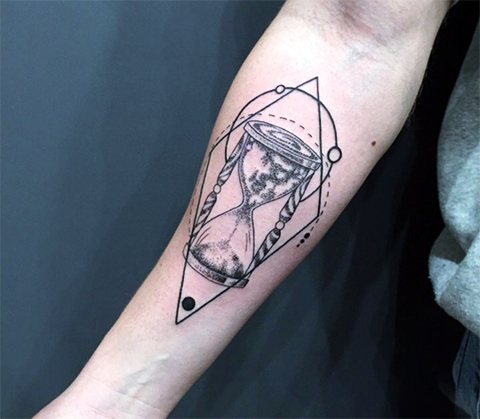 Geometry tattoo on arm