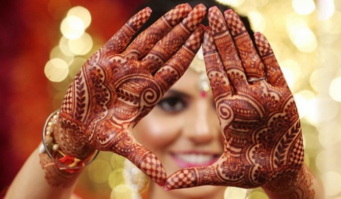 Tattoo henna (mehendi) on the hand - easy, small pictures. How long does the tattoo last. Price. Photo
