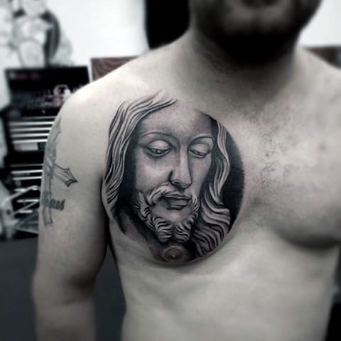 Tattoo Jesus Christ on the wrist