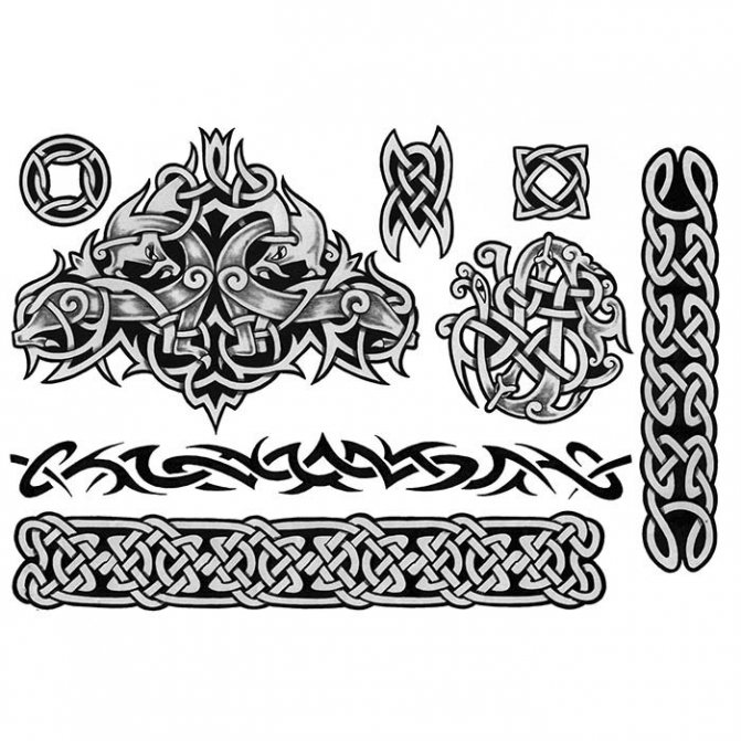 Tattoo Celtic Pattern on the Arm Sketches