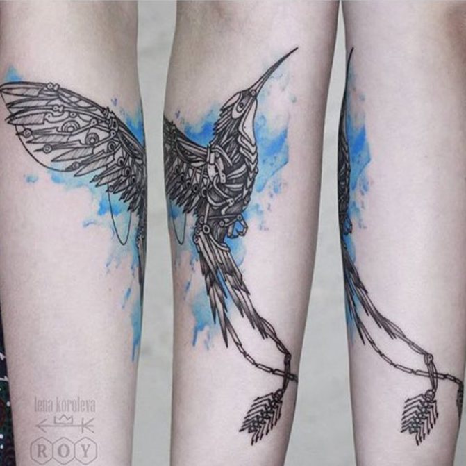 hummingbird tattoo photo