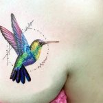 Tattoo of a hummingbird