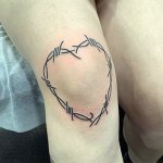 Tattoo Barbed Wire - Heart