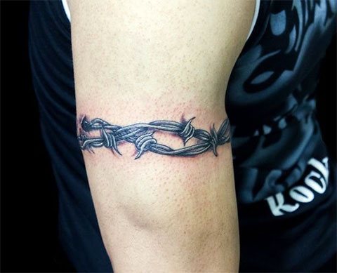 Tattoo barbed wire