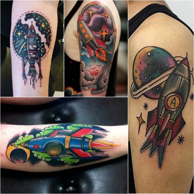 Tattoo Space - Tattoo Rocket - Tattoo Rocket