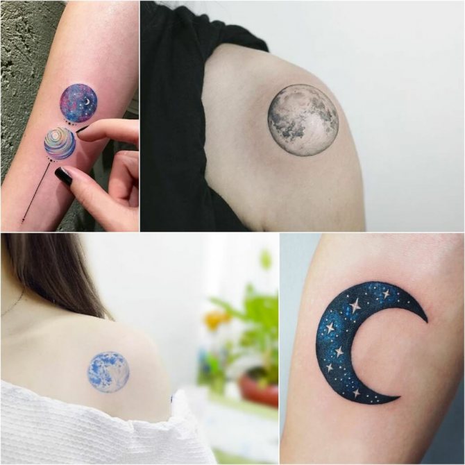 Tattoo Space - Female Space Tattoo - Space Tattoo for Girls