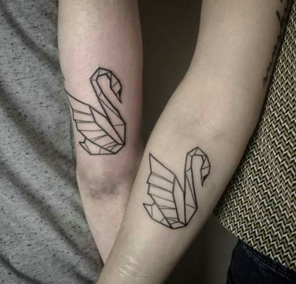 Swans tattoo will serve as a beautiful and symbolic ornament