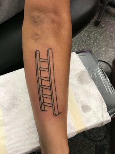 Tattoo of a staircase