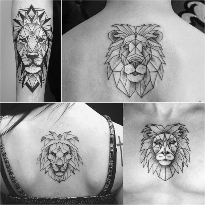 Tattoo Lion - Geometric Lion Tattoo - Geometric Lion Tattoo