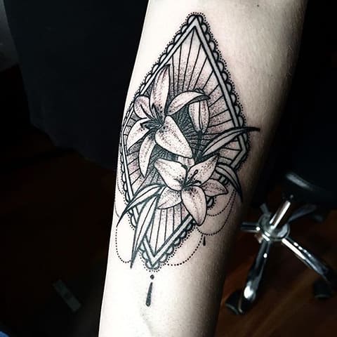 Tattoo of lily on your arm