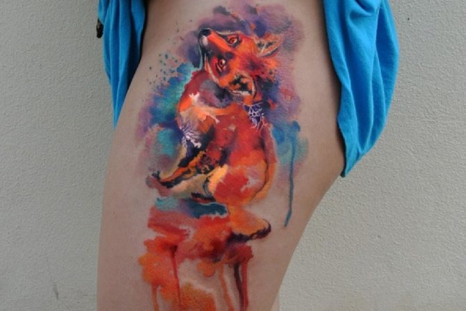 tattoo little fox