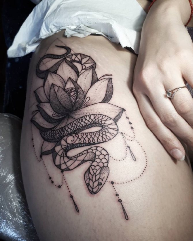 Lotus Tattoo on your hip