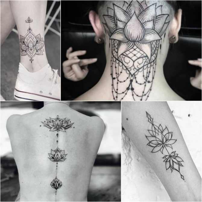 Tattoo Lotus - Tattoo Black and White Lotus