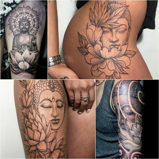 Tattoo Lotus - Tattoo Lotus and Buddha - Tattoo of Lotus and Buddha