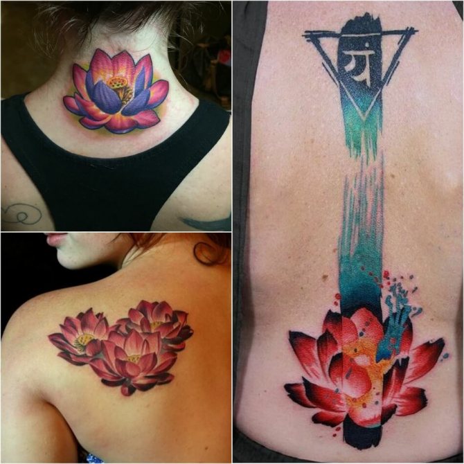 Tattoo Lotus - Means and Sketches of Lotus Tattoo - Lotus Tattoo for Girls