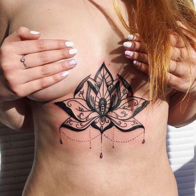 Lotus Tattoo Meaning on Chest