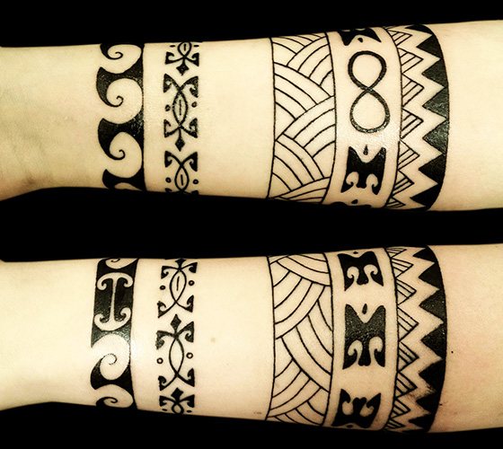 Maori tattoo. Sketches, photos, meaning on the forearm, leg, shoulder, calf, sleeve