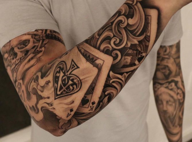 tattoo card suits meaning
