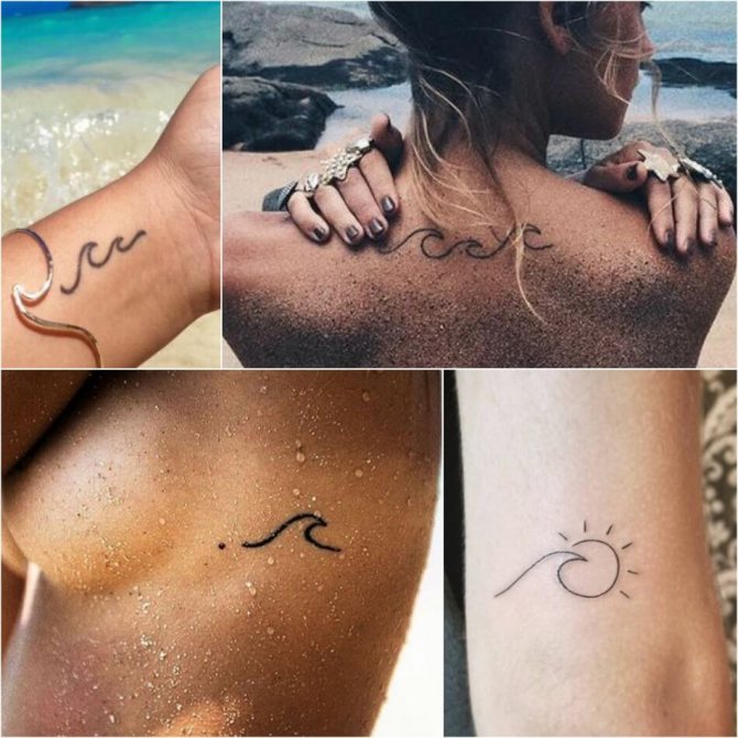 Tattoo sea - small tattoo sea - tattoo sea minimalism