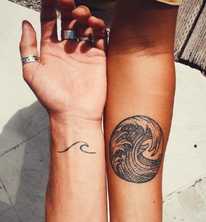 Tattoo Sea - Tattoo for Couples - Paired Sea tattoo
