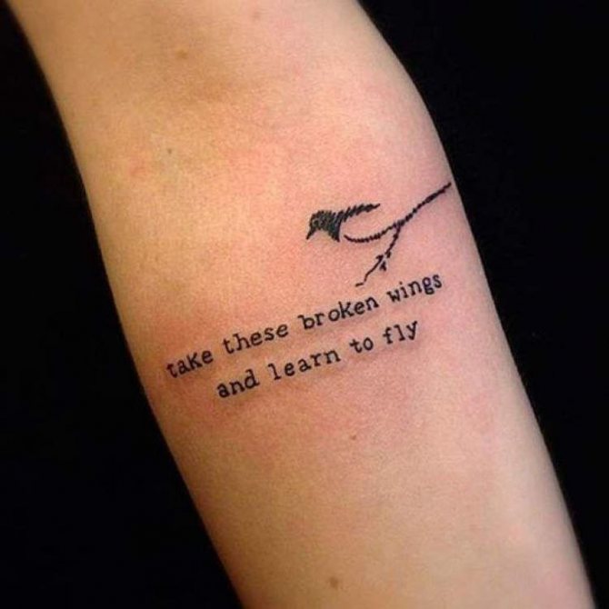 Tattoo Wise words of strength