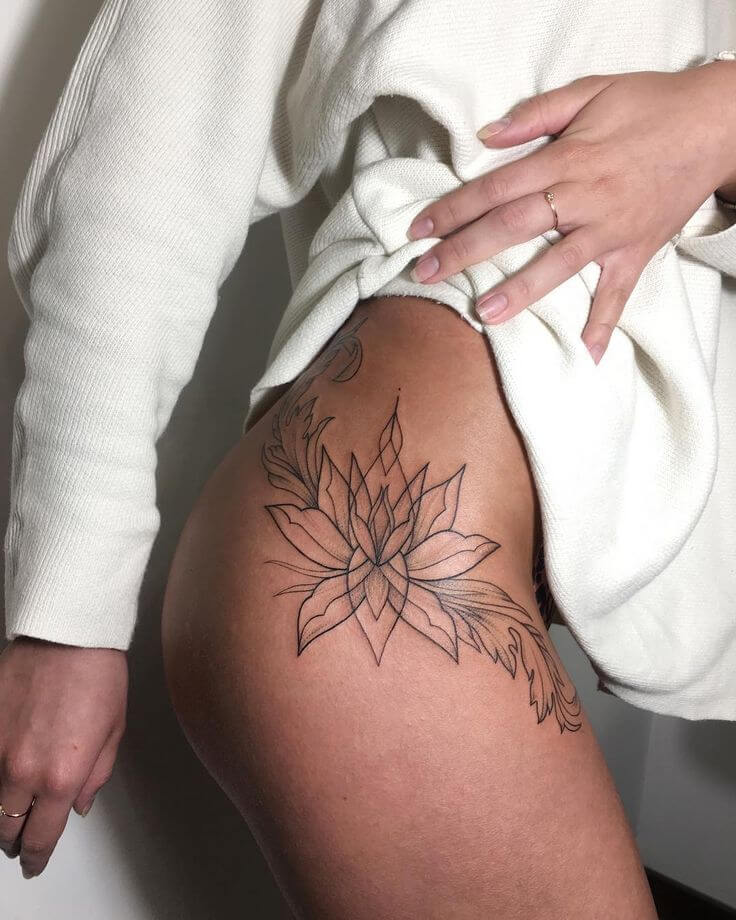 tattoo on hip lotus