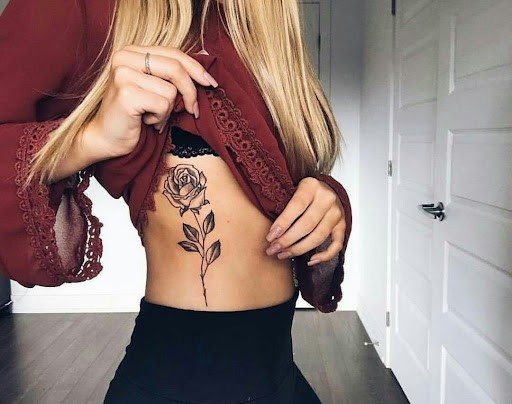 Tattoo on girls side
