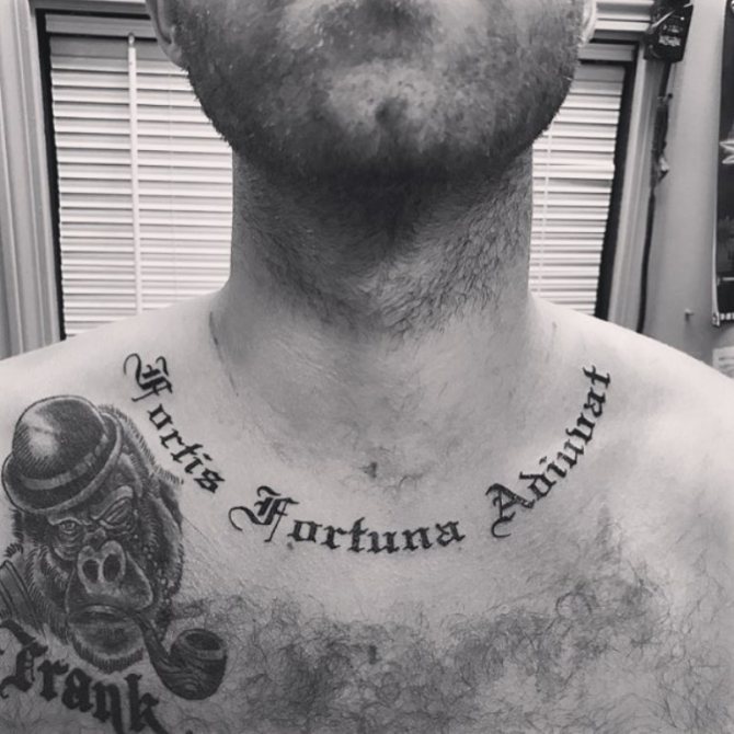 Tattoo with translation in Latin