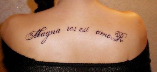 tattoo in Latin