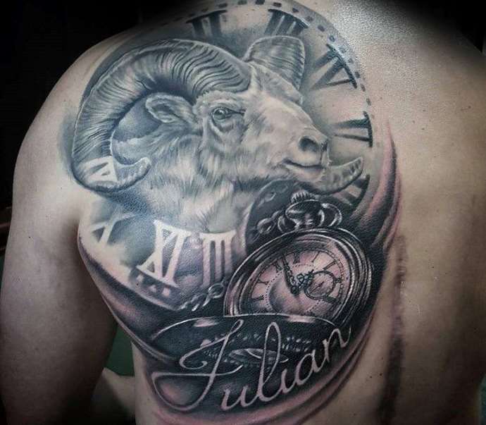 tattoo on the shoulder blade