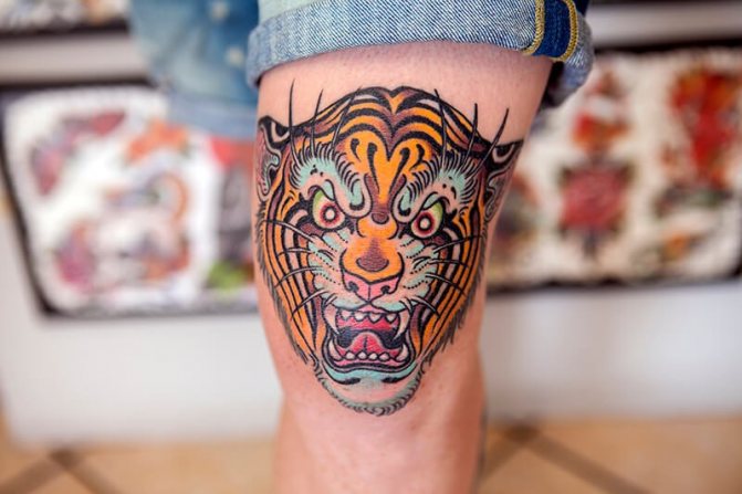 Leg Tattoo - Leg Tattoo - Knee Tattoo - Knees Tattoo
