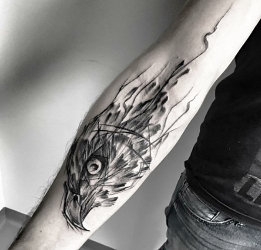 Tattoo on the arm for men with meaning, meanings, inscriptions with translation Slavic, Latin, Celtic patterns