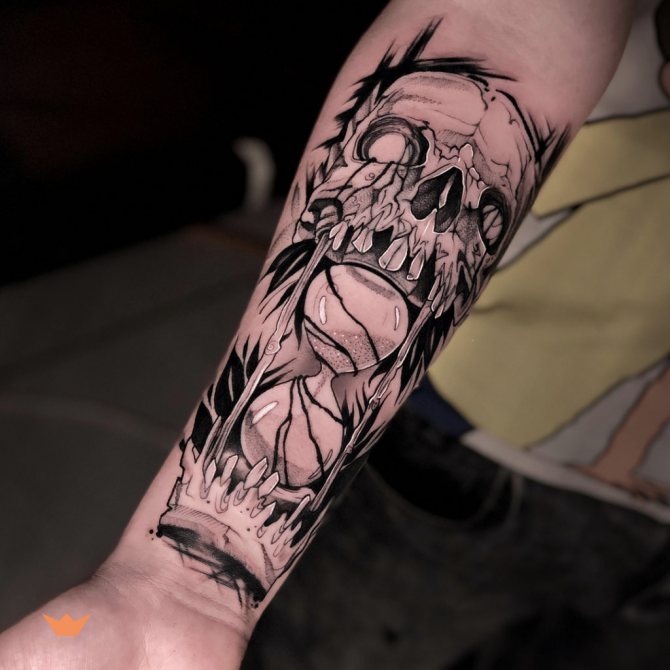 tattoo on the arm from big fish tattoo