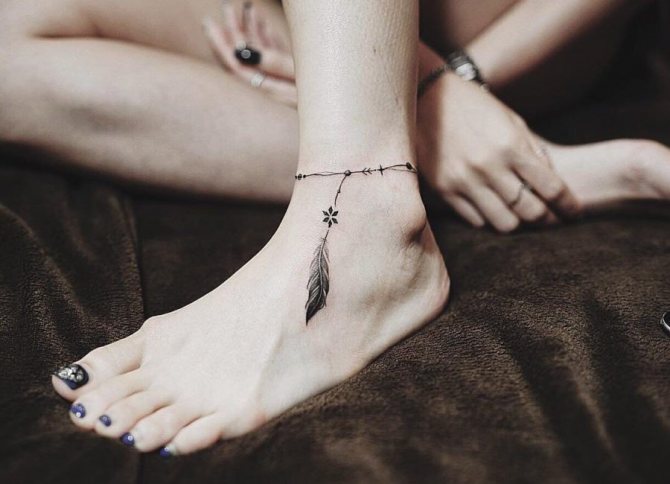tattoo on the ankle