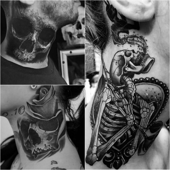 Tattoo on Neck - Tattoo on Neck - Tattoo on Neck Meaning - Tattoo on Neck Skull