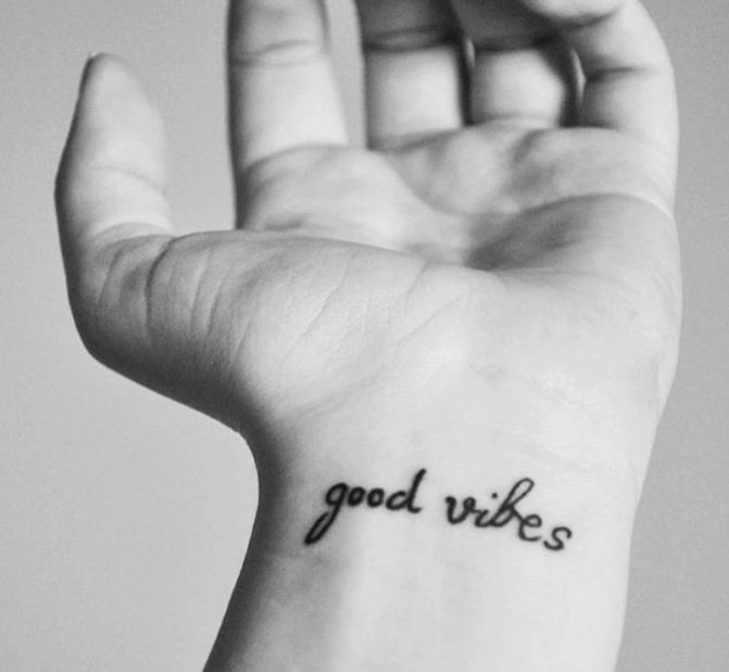Tattoo on the wrist - Tattoo on the wrist - Tattoo wrist inscription