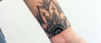 Tattoo on the wrist