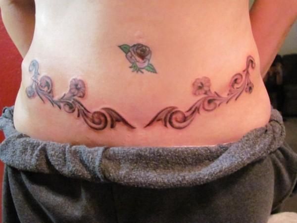 Stretch Marks Overlay Tattoo on Your Tummy