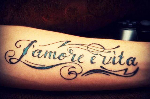 Tattoo inscriptions on the arm for men with translation. Photos, thumbnails, meaning