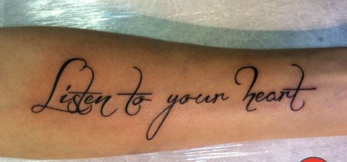 Tattoo inscriptions on the arm of girls. Photos, sketches in Latin with translation, meaning