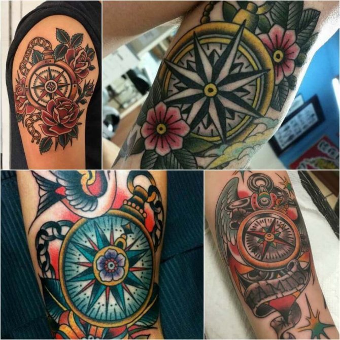 Tattoo oldskool - Tattoo Oldskool - Stile del tatuaggio - Tattoo Compass Oldskool