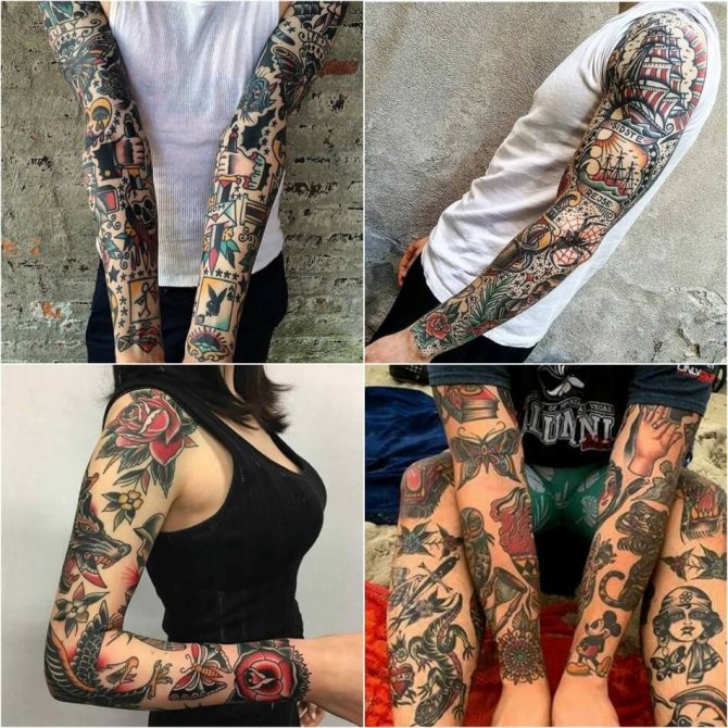 Tattoo oldskool - Tattoo Oldskool - Stile del tatuaggio - Tattoo Oldskool Sleeve