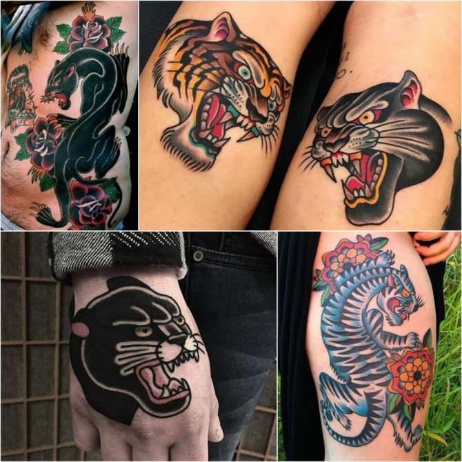 Tattoo Oldskool - Tattoo Oldskool - Tattoo Style Oldskool - Tattoo Oldskool Tiger