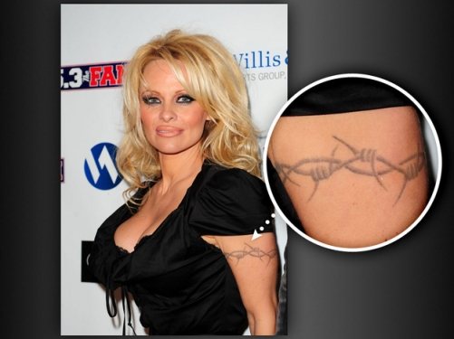 Tatuaggi di Pamela Anderson.