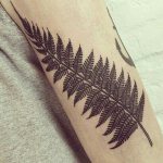 tattoo of a fern