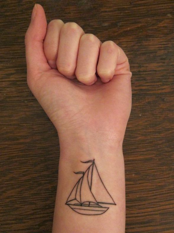 Tattoo sailboat