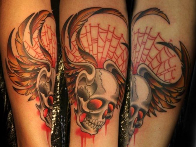 tattoo spider web